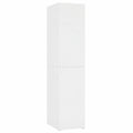 Armario Blanco de Madera de Ingeniería 40x42,5x185 cm para Almacenamiento