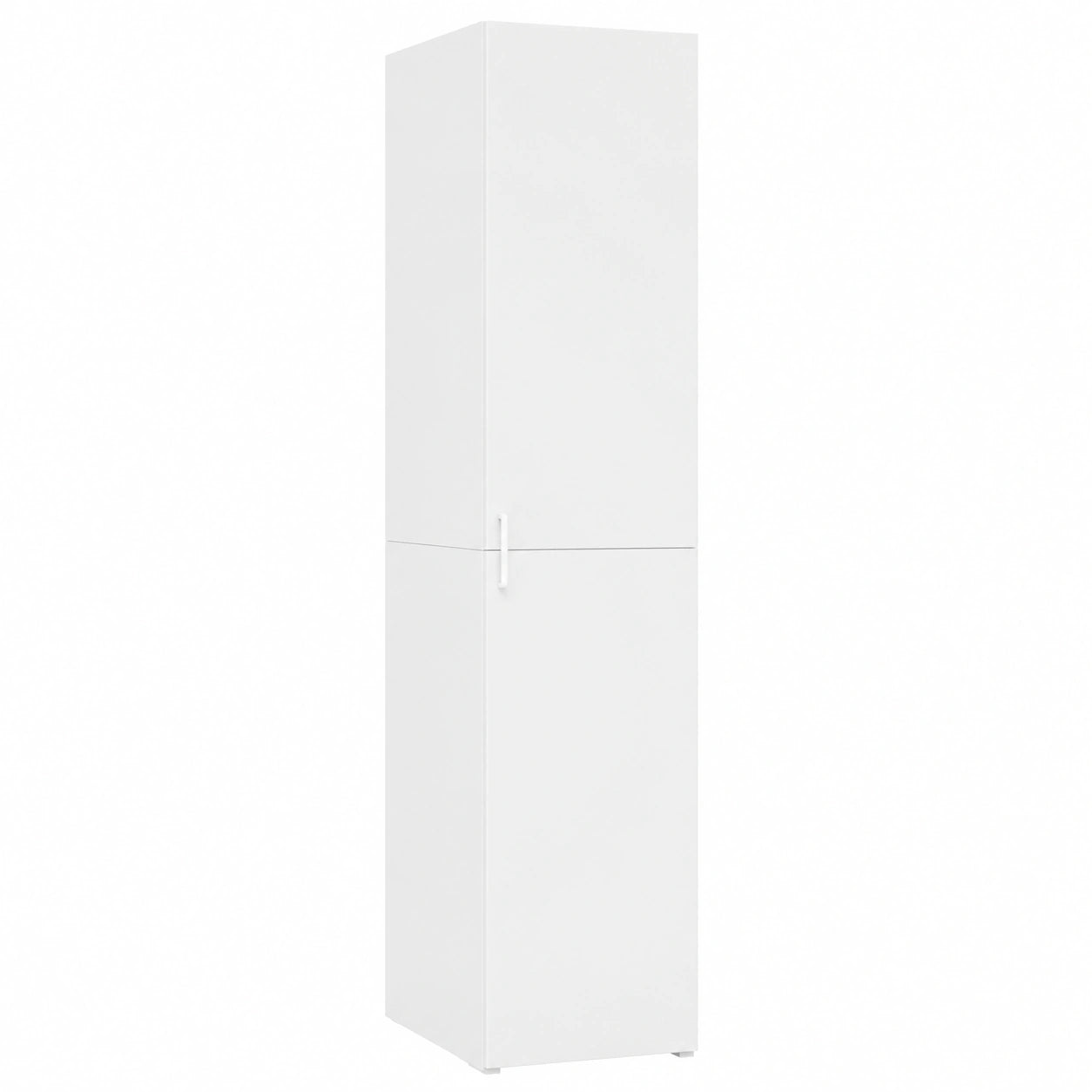 Armario Blanco de Madera de Ingeniería 40x42,5x185 cm para Almacenamiento