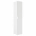 Armario Alto de Madera Blanca 30x42,5x185 cm con Estantes