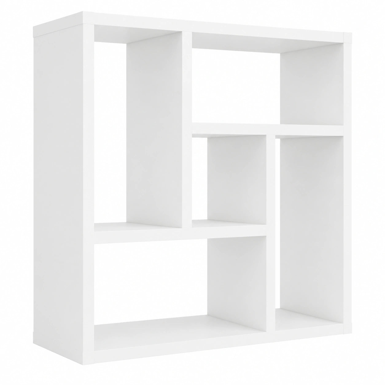 Estantería de Pared Blanca para Libros y Decoración, 45x16x45 cm