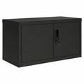 Armario Archivador de Acero Negro con Cerradura para Oficina
