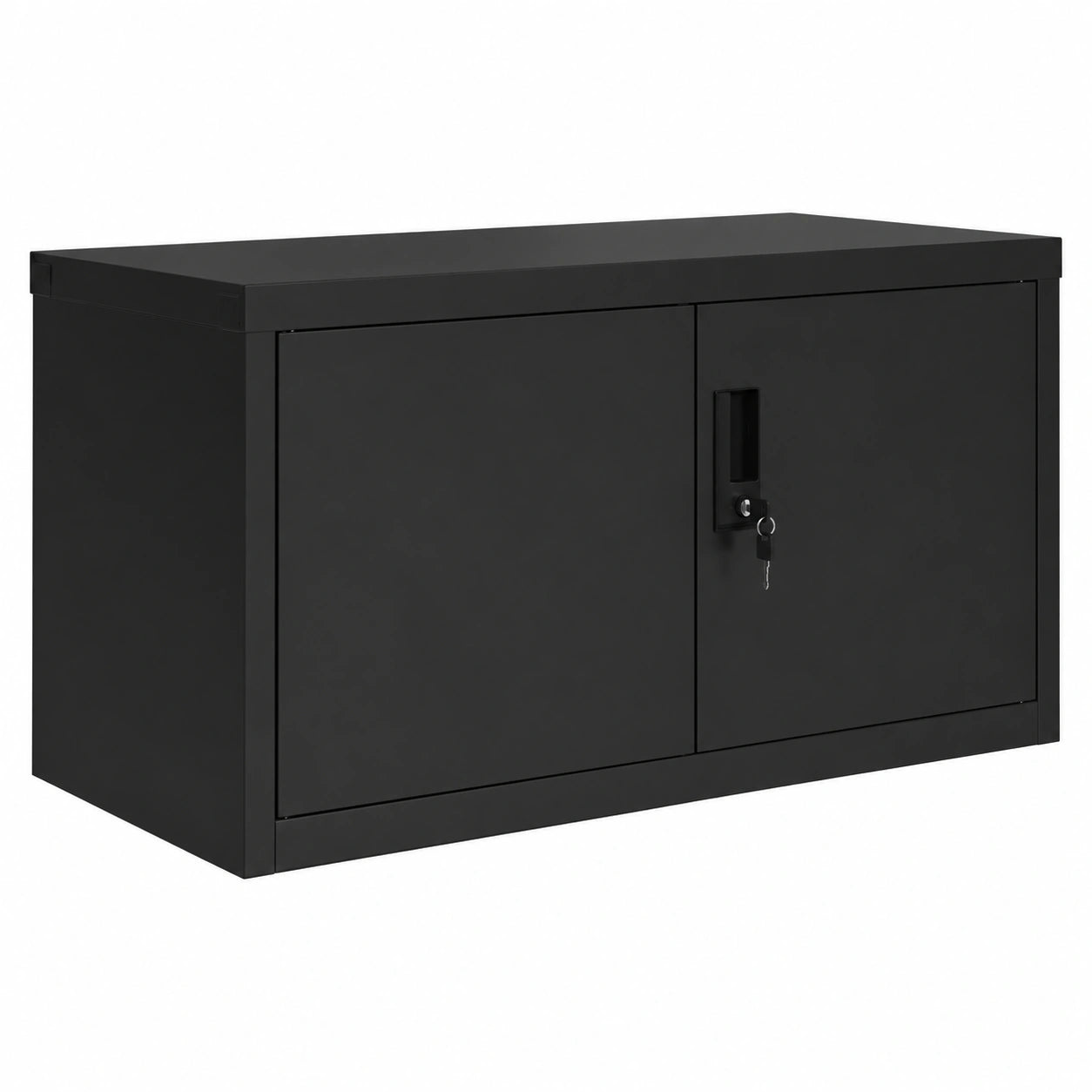Armario Archivador de Acero Negro con Cerradura para Oficina