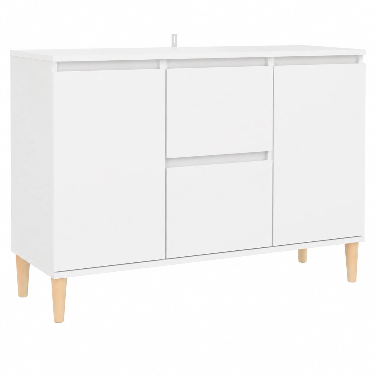 Aparador de Madera Blanca para Salón y Pasillo