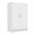 Armario Blanco para Lavadora con Estantes, Hogar y Baño, 70,5x71,5x91,5 cm