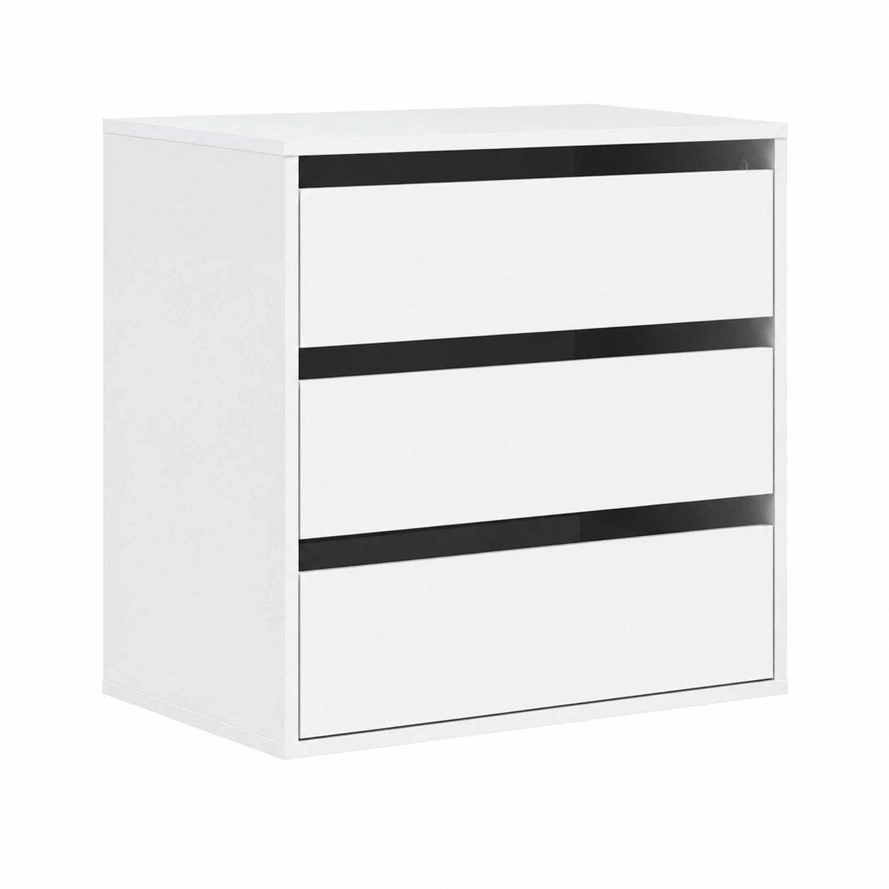 Cajonera Esquina Blanca de Madera MDF 60x41x58 cm, Armario Archivador