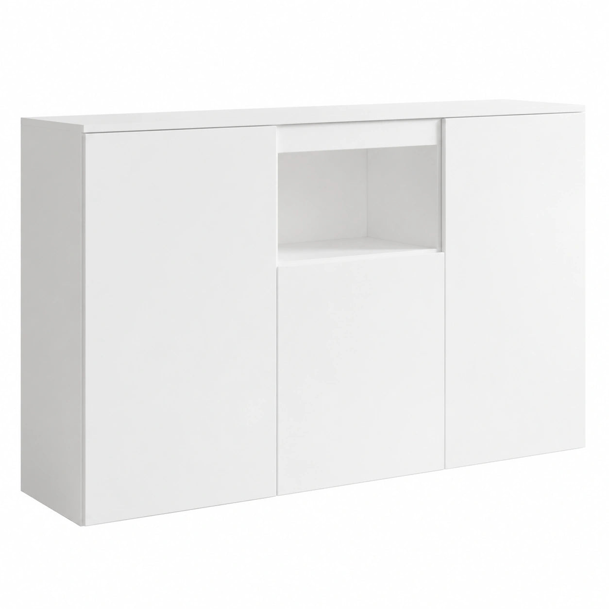 Aparador Moderno Nevada Blanco Brillante 140x82x40 cm