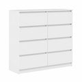 Aparador Blanco de Madera 100x35x99 cm para Almacenamiento en Pasillo