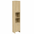 Armario Alto para Baño de Madera de Roble 30x30x183,5 cm
