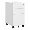 Cajonera Archivadora Móvil de Acero Gris, 30x45x59 cm para Oficina