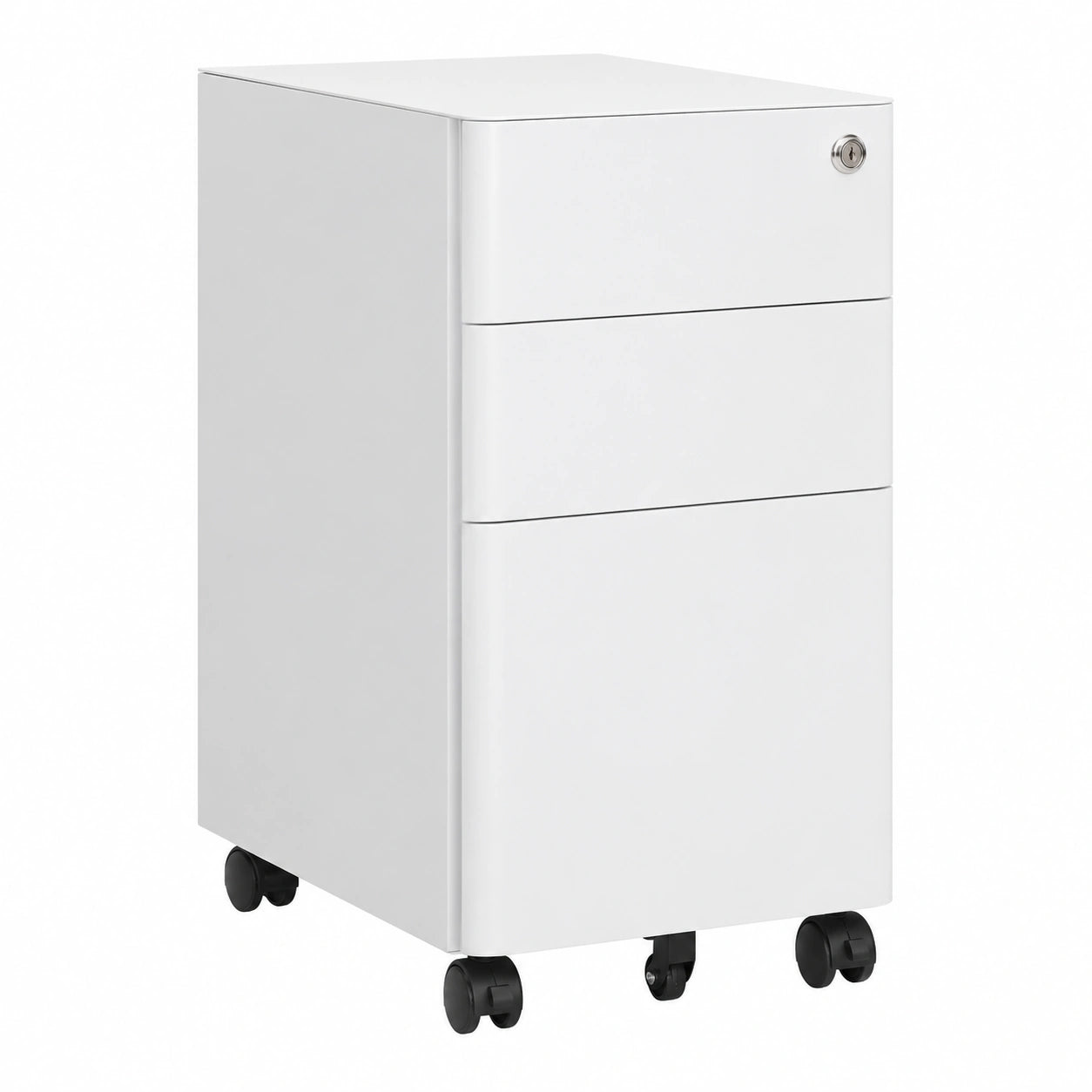 Cajonera Archivadora Móvil de Acero Gris, 30x45x59 cm para Oficina