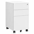 Armario Archivador Móvil de Acero para Oficina 30x45x59 cm, Color Gris Claro