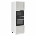 Juego de Armarios de Cocina para Horno, 2 Piezas, Gris Hormigón, Madera Compuesta