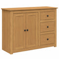 Aparador de Madera de Pino Maciza con Cajones 112x40x80 cm