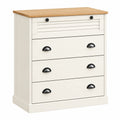 Aparador Vigo de Madera de Pino Blanco 80x40x76 cm