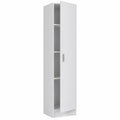 Armario Multiusos Blanco Mate con 1 Puerta, Estilo Columna, 37x182x37 cm